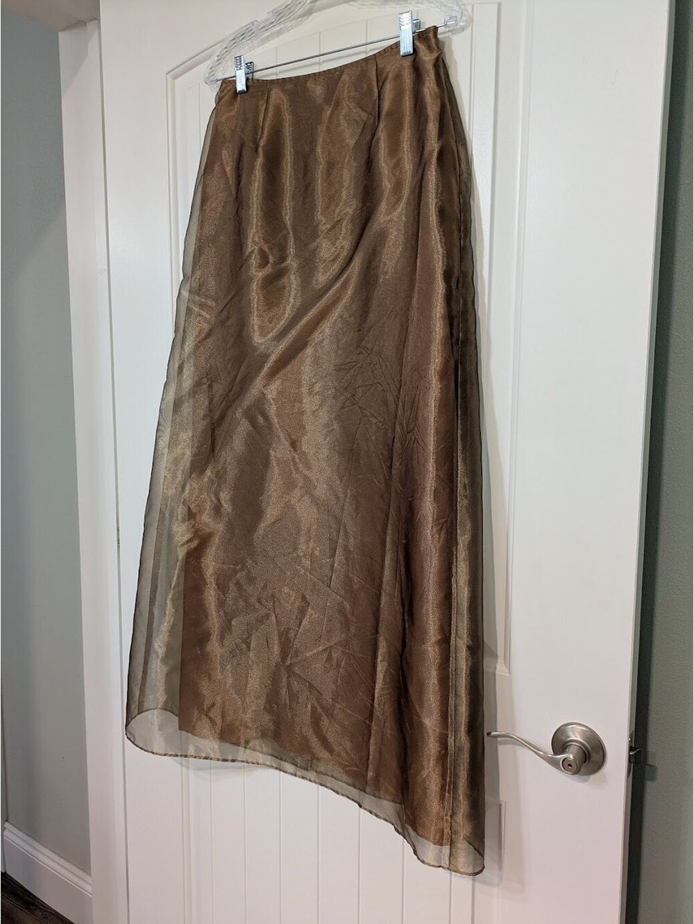 Betsy & Adam Straight Midi Skirt Size 12 Velvet Noir - Picture 2 of 6